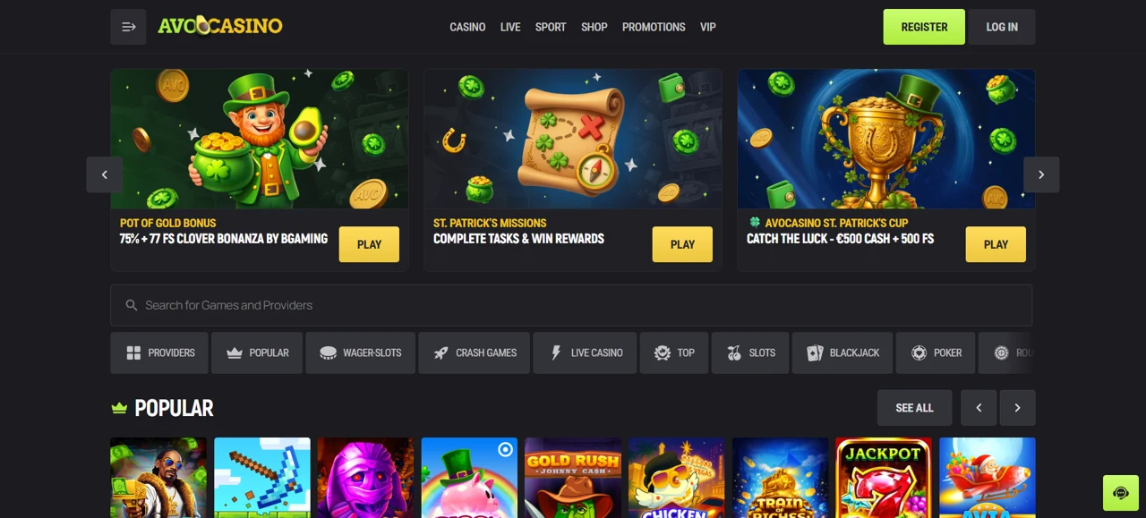 AvoCasino screenshot 3