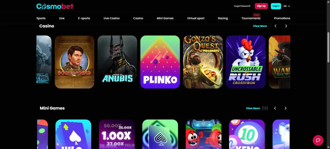 Cosmobet screenshot 2