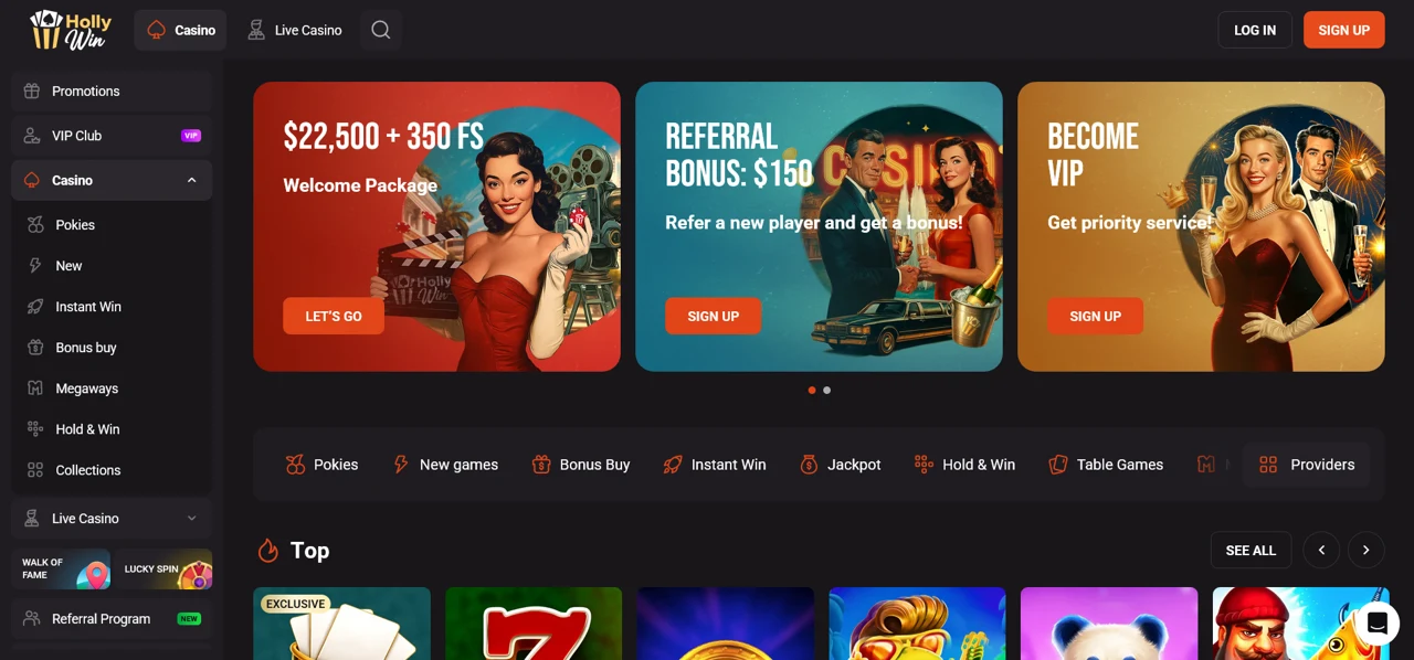 HollyWin screenshot 1