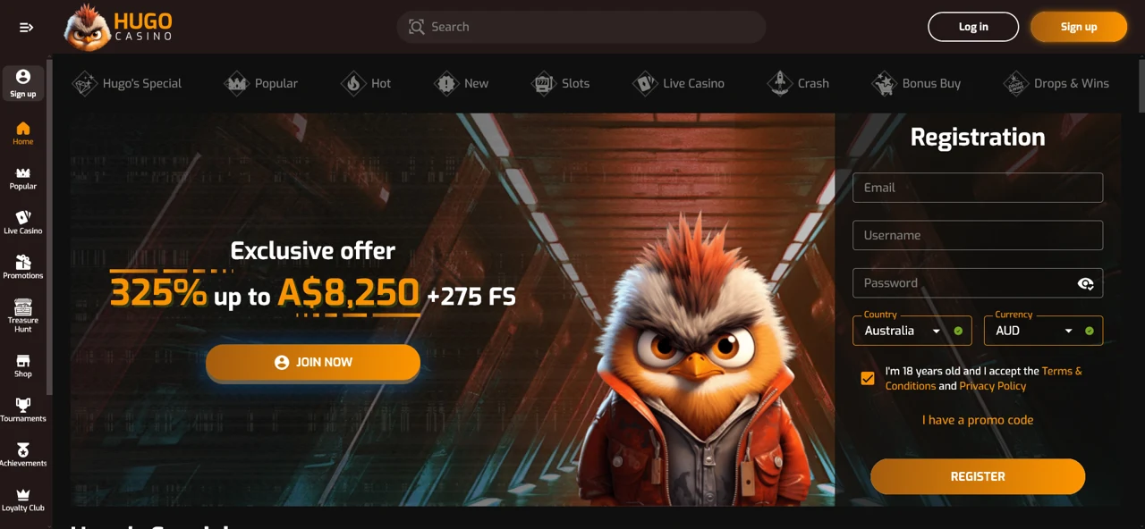 Hugo screenshot 1