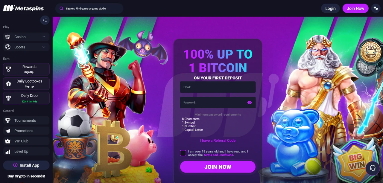 MetaSpins screenshot 1