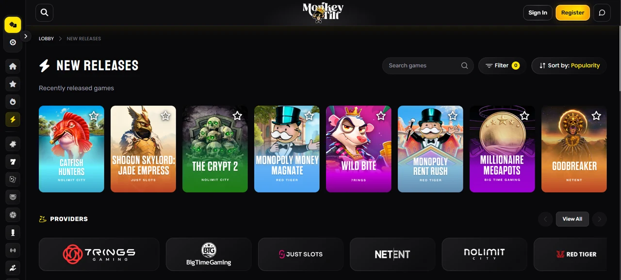 MonkeyTilt screenshot 1