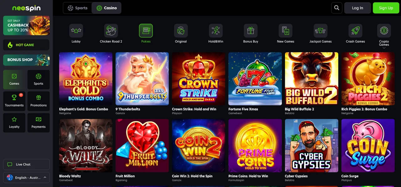 Neospin screenshot 2