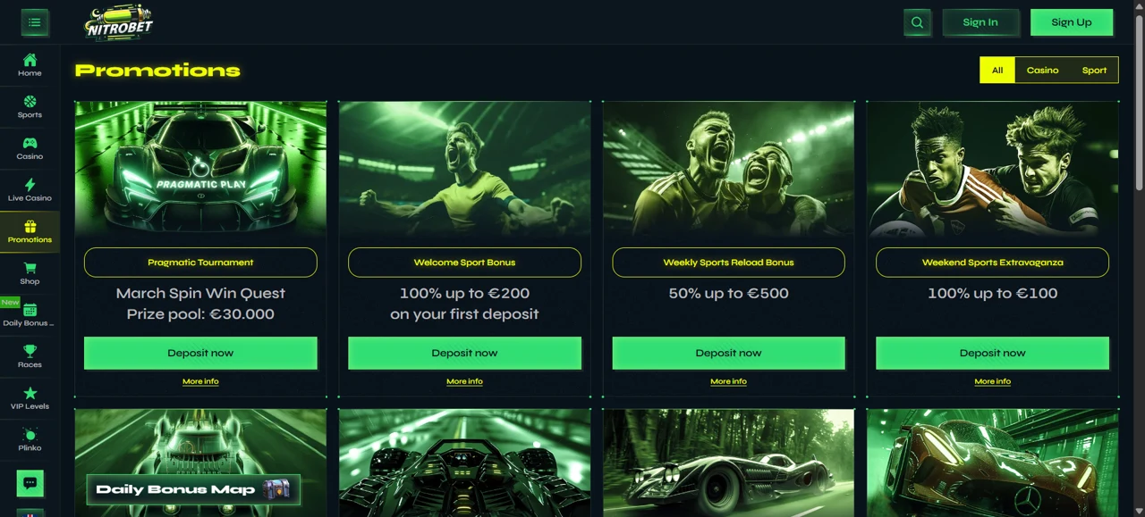 Nitrobet screenshot 1