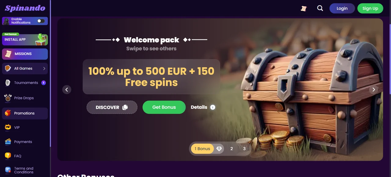 Spinando screenshot 1