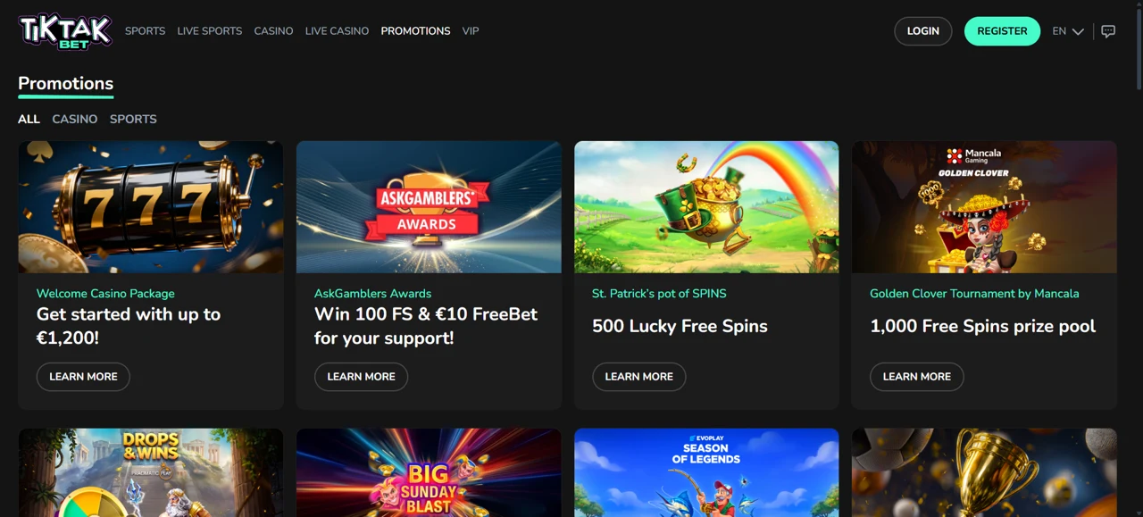 Tiktakbet screenshot 1