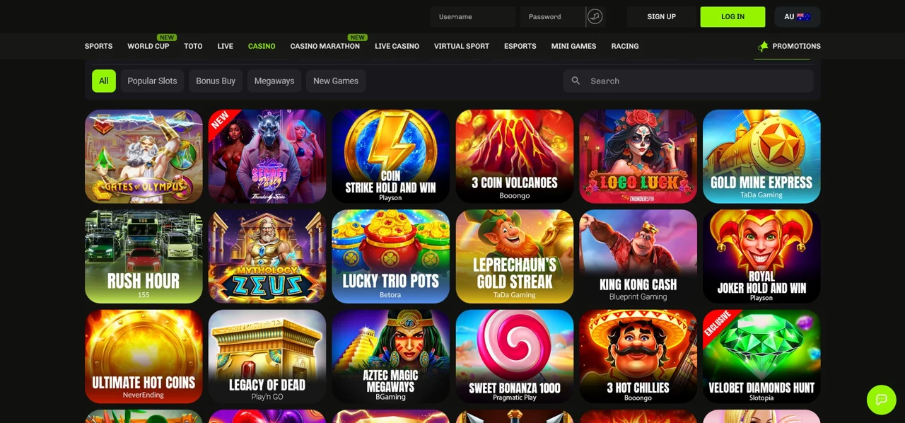 VeloBet screenshot 1