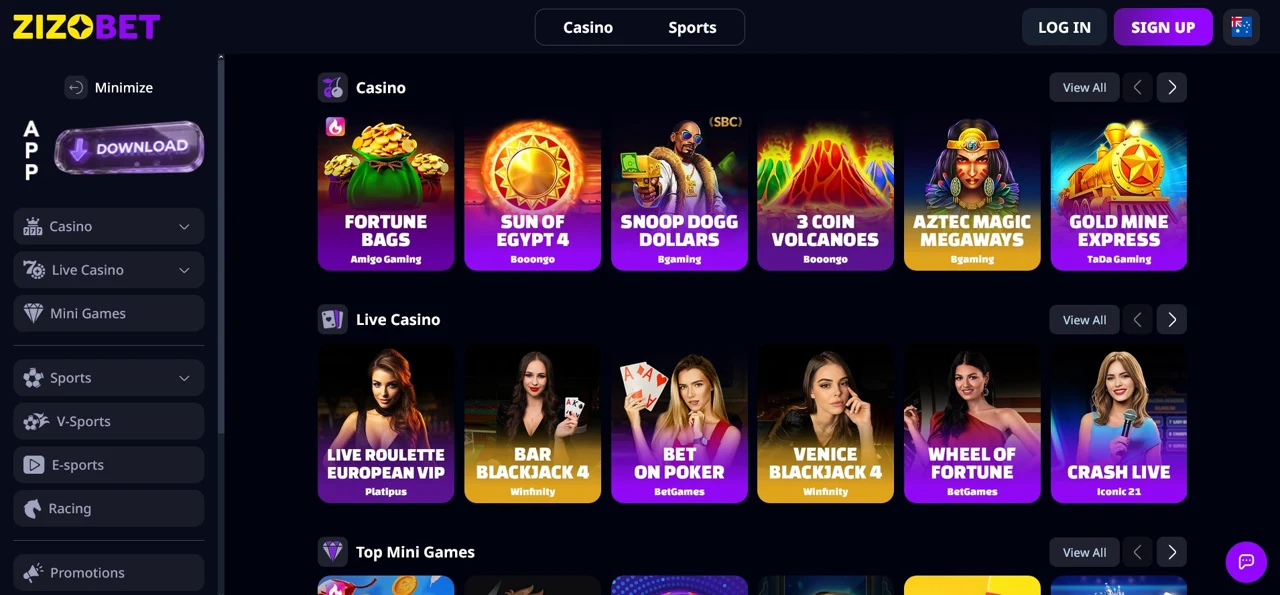 ZizoBet screenshot 1